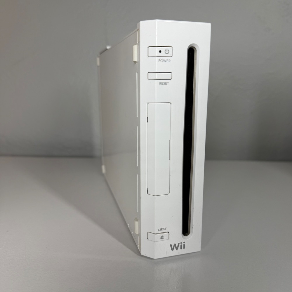 Nintendo Wii RVL-001 White Console Gamecube Compatible | Tested for Power Only